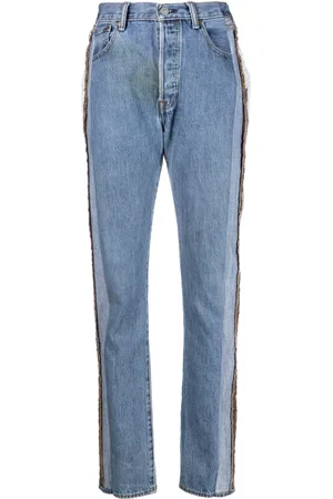 Sami Miro Exposed-seams slim-fit jeans
