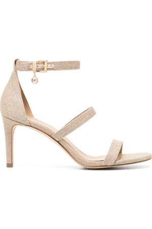Michael Kors Koda 80mm logo-charm glitter sandals