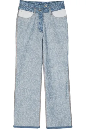 Sonia by Sonia Rykiel Zebra high-rise flared jeans
