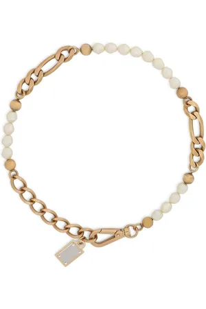 Dolce & Gabbana Pearl-embellished chain-link necklace