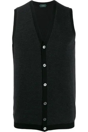 ZANONE Sleeveless fitted cardigan