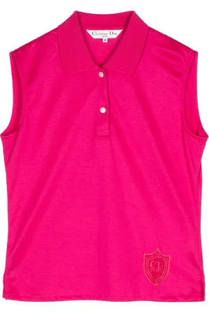Dior Sports-appliqu?? polo top
