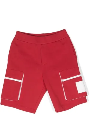 Emporio Armani Two-tone cotton track shorts