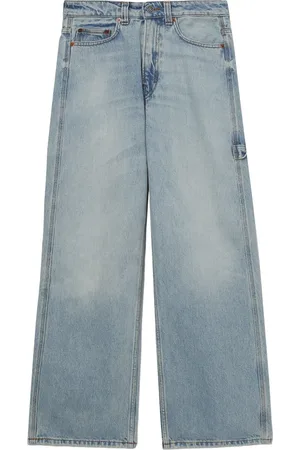 haikure High-waisted straight-leg trousers