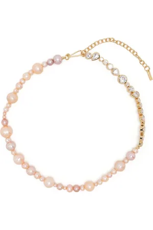 COMPLETEDWORKS Pearl and zirconia chain necklace