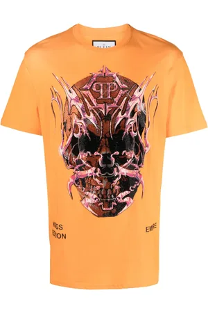 Philipp Plein SS Chrome logo-print cotton T-shirt
