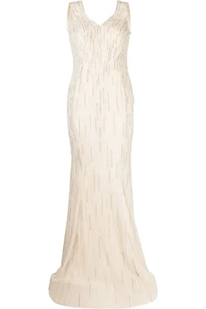 Saiid Kobeisy Beaded open-back mermaid gown