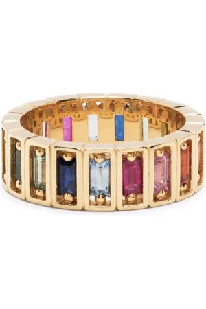 Suzanne Kalan 18kt white sapphire eternity band