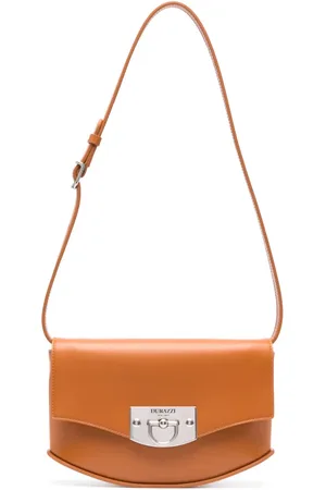 Durazzi Milano Logo-engraved leather shoulder bag