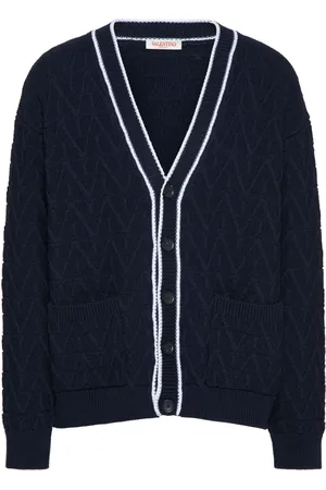 VALENTINO GARAVANI Toile Iconographe cotton cardigan