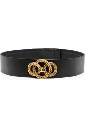 CHANEL 1988 Haute Couture CC leather belt