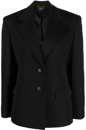 VERSACE Single-breasted wool blazer