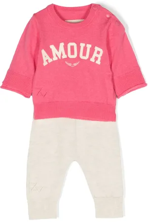 Zadig & Voltaire Amour-print knitted trouser set