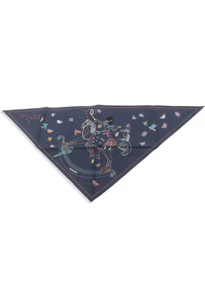 Hermès 2010s Carr?? Story scarf