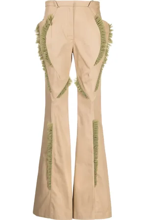 Kiko Kostadinov Ruffled-detail flared trousers