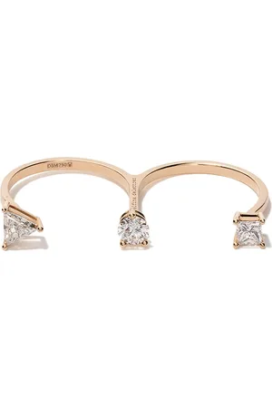 DELFINA DELETTREZ 18kt rose gold Triple Diamond ring