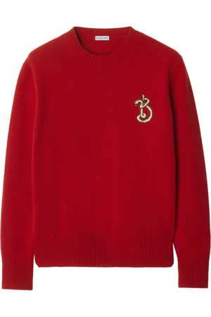 Burberry Logo-intarsia sweater