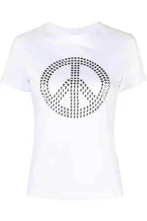 Moschino Peace-sign cotton T-shirt