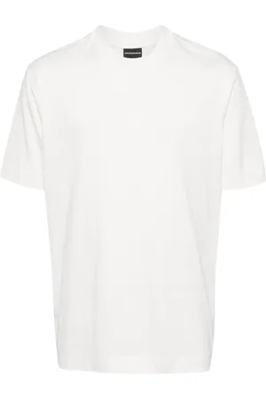 Emporio Armani Asv domed logo pima-jersey T-shirt
