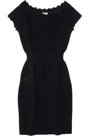 CHANEL 1986-1988 wide-neck mini dress
