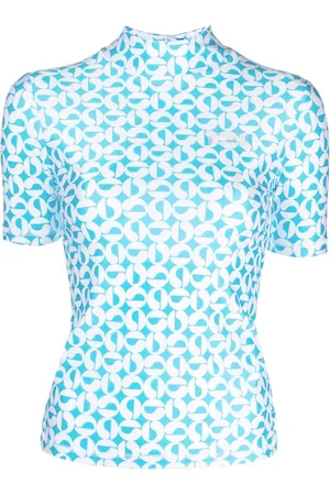 COPERNI Monogram-print high-neck top