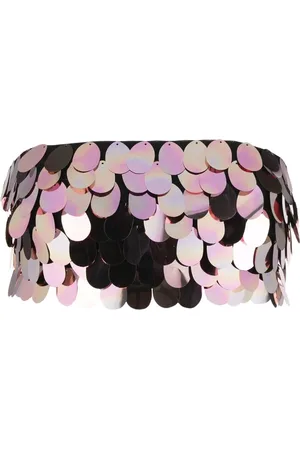 Ilkyaz Ozel Sirena sequin-embellished crop top