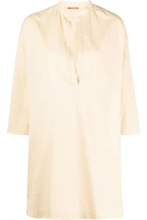 Prada 1990s band-collar blouse