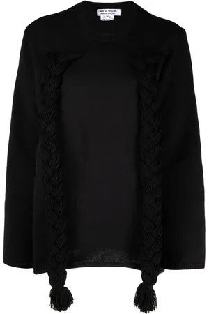 Comme des Garçons Braided-detail long-sleeve jumper