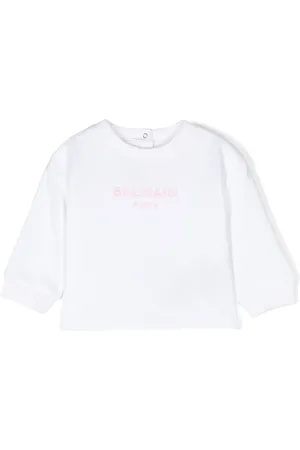 Balmain Logo-embroidered cotton sweatshirt