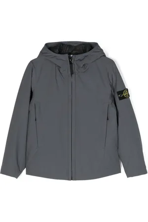 Stone Island Compass-appliqu?? zip-up jacket