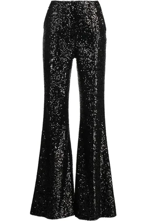 Elie saab Sequin-embellished flared trousers