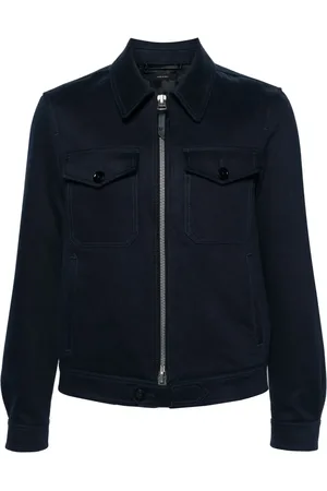 Tom Ford Straight-point collar shirt jacket