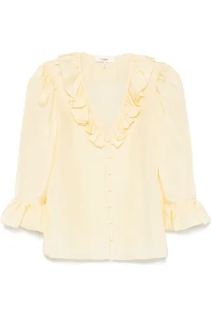 Chloé Ruffled silk blouse
