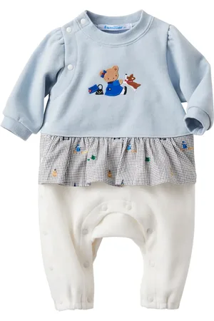 Familiar Appliquéd cotton romper