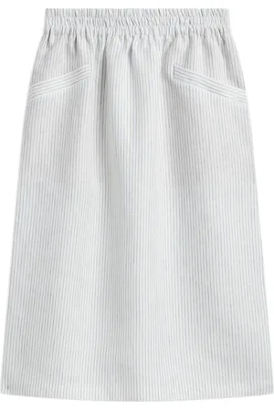 AGNÈS B. Striped midi skirt