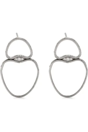 Fernando Jorge 18kt white gold Fluid diamond earrings