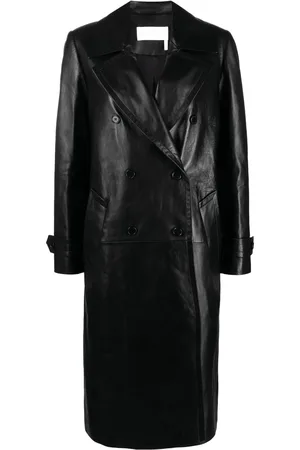 Chloé Double-breasted nappa leather coat