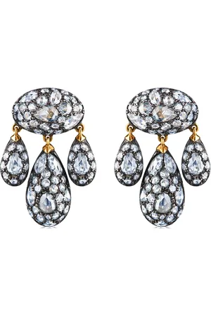 Fred Leighton 18kt diamond Modern Girandole pendant earrings