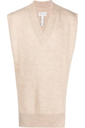 Maison Margiela V-neck alpaca-wool vest