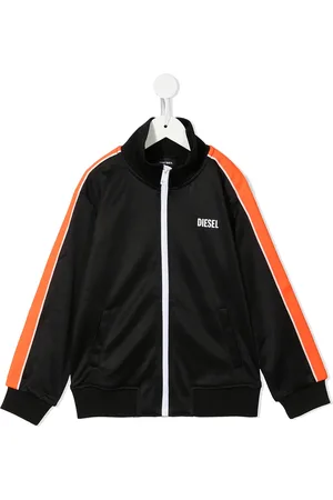 Diesel Logo-print zip-up track jacket