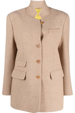 ERMANNO SCERVINO Herringbone-pattern single-breasted jacket