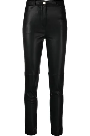 BLANCA Faux-leather skinny trousers