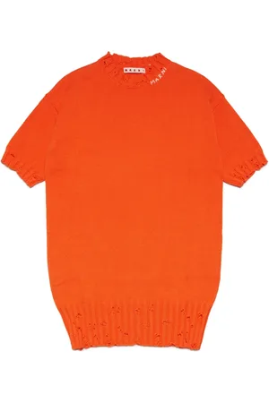 Marni Logo-embroidered knit dress