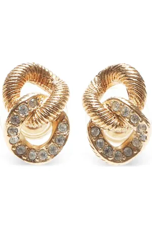 Dior 1990s rhinestone earrings