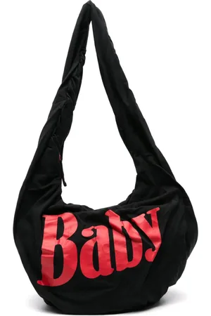 ERL Text-print cotton shoulder bag