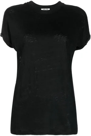 MAX & MOI Short-sleeve linen T-shirt