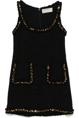 Elie saab Embroidered tweed mini dress