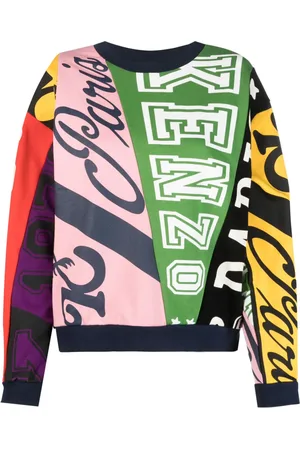 Kenzo Flag printed cotton sweatshirt
