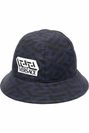 VERSACE Logo-patch bucket hat