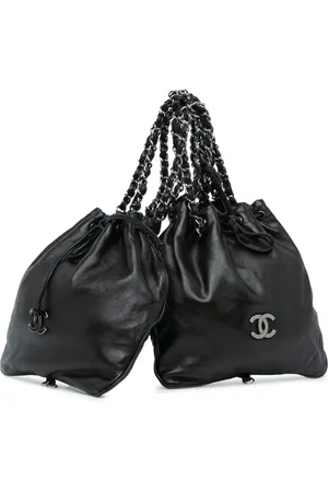 CHANEL 2006-2008 CC Calfskin Dual Twin Chain handbag